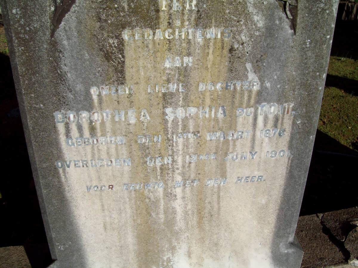 TOIT Dorothea Sophia, du 1876-1901