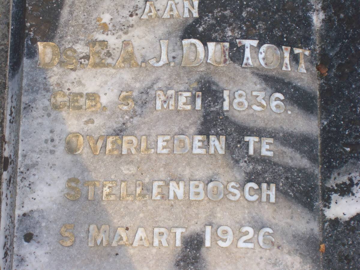 TOIT E.A.J., du 1836-1926