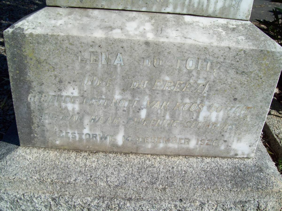 TOIT Lena, du nee DU PREEZ -1926