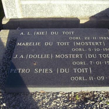 TOIT, du :: MOSTERT :: SPIES