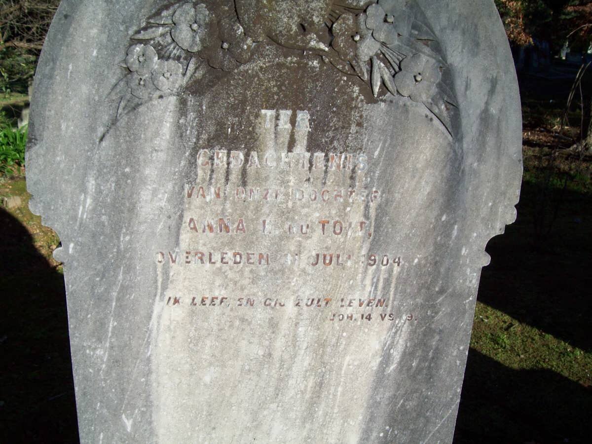 TOIT Anna L., du -1904