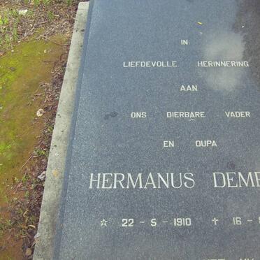 THIART Hermanus Dempers 1910-1991