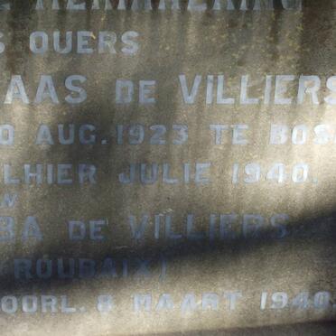 VILLIERS Johannes Nicolaas 1861-1923 &amp; Aletta Jacoba DE ROUBAIX 1869-1940_3