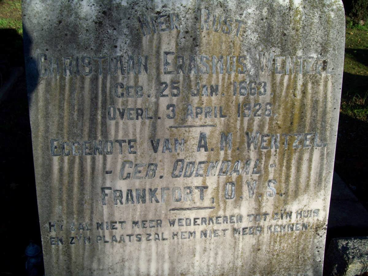 WENTZEL Christian Erasmus 1863-1926