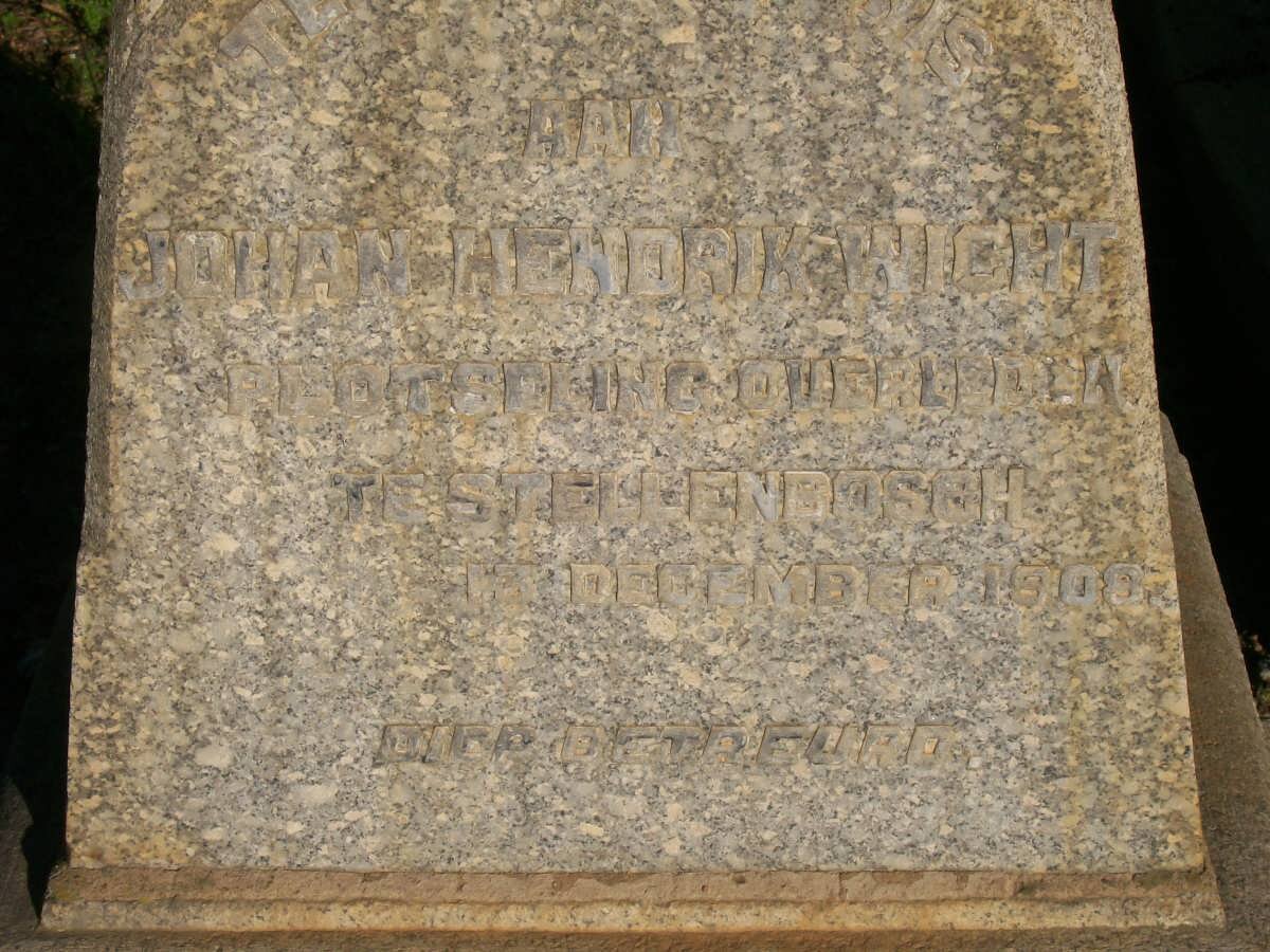 WICHT Johan Hendrik -1908