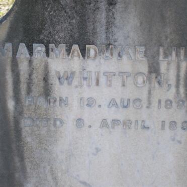 WHITTON Marmaduke L.1884-1897