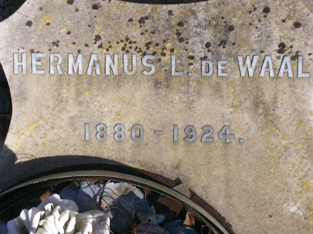 WAAL Johannes, de -1907  :: DE WAAL Hermanus L. 1880-1924