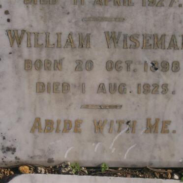WISEMAN William 1840-1936 :: WISEMAN Eliza Ann 1847-1927 :: WISEMAN William 1898-1925_4