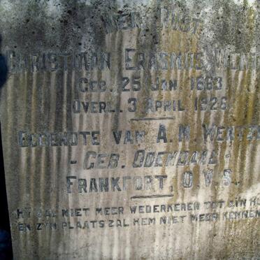 WENTZEL Christian Erasmus 1863-1926