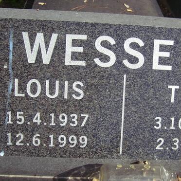 WESSELS Louis 1937-1999 &amp; Tina 1915-2000