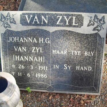 ZYL Johanna H.G., van 1911-1986