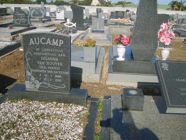 AUCAMP Susanna Van Rooyen nee BAKKES 1898-1988