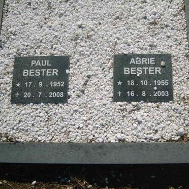 BESTER Paul 1952-2008 :: BESTER Abrie 1955-2003
