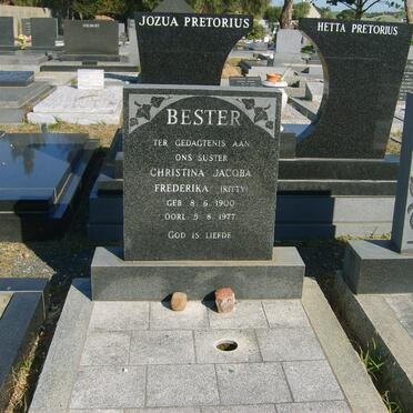 BESTER Christina Jacoba Frederika 1900-1977
