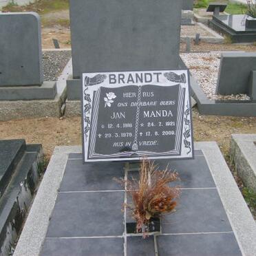 BRANDT Jan 1916-1979 &amp; Manda 1921-2009