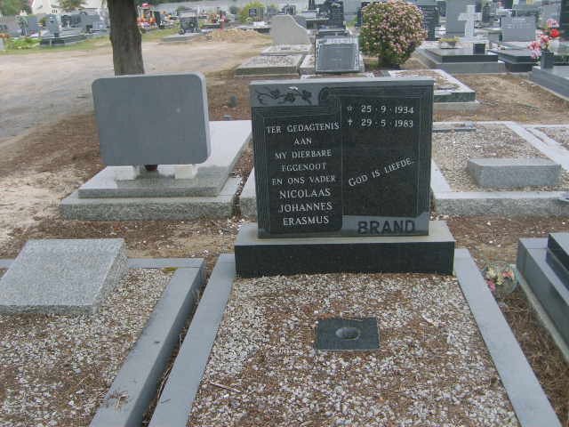 BRAND Nicolaas Johannes Erasmus 1934-1983