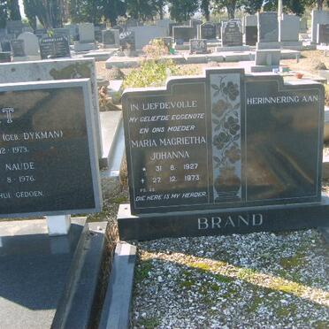 BRAND Maria Margarietha Johanna 1927-1973