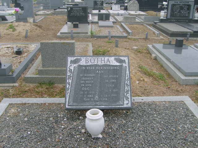 BOTHA Org ?-1983 &amp; Tina ?-?