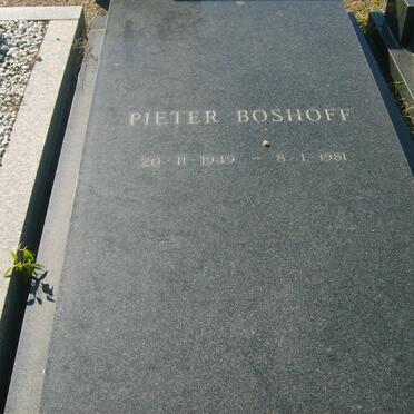 BOSHOFF Pieter 1949-1981