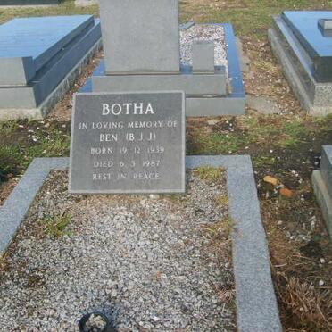 BOTHA B.J.J. 1930-1987