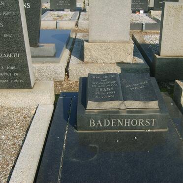 BADENHORST Frans 1927-1967