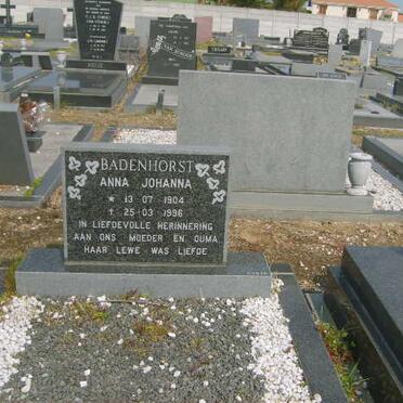 BADENHORST Anna Johanna 1904-1996