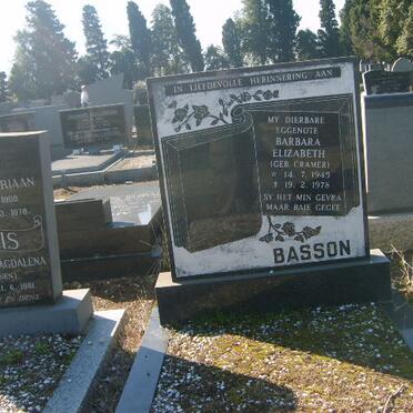 BASSON Barbara Elizabeth geb CRAMER 1945-1978