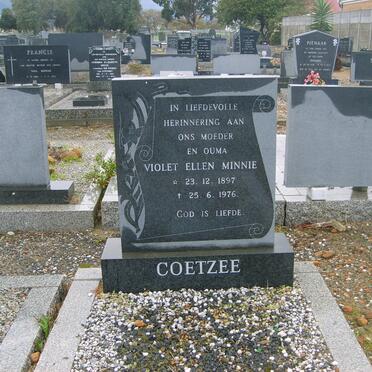 COETZEE Violet Ellen Minnie 1897-1976