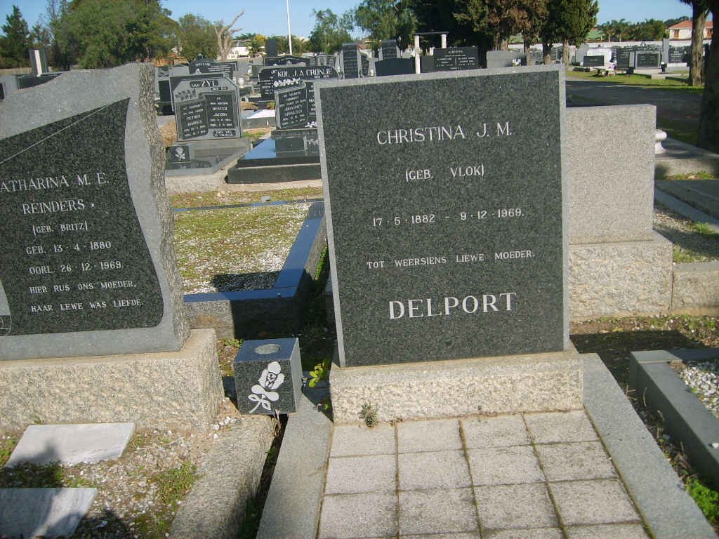 DELPORT Christina J.M. nee VLOK 1882-1969