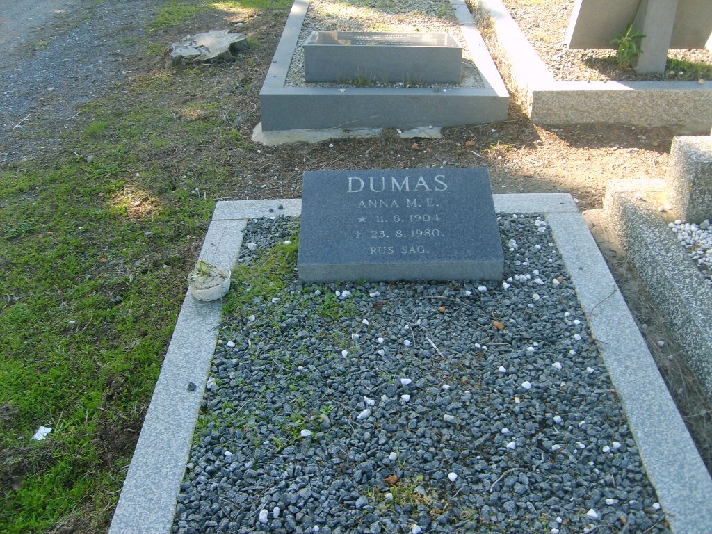 DUMAS Anna M.E. 1904-1980