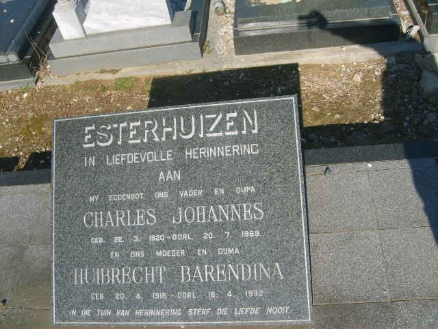 ESTERHUIZEN Charles Johannes 1920-1989 &amp; Huibrecht Barendina 1918-1992