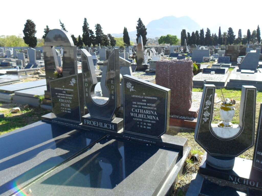 FROEHLICH Johan Jacob ??-?? &amp; Catharina Wilhelmina LOMBARD 1920-2001