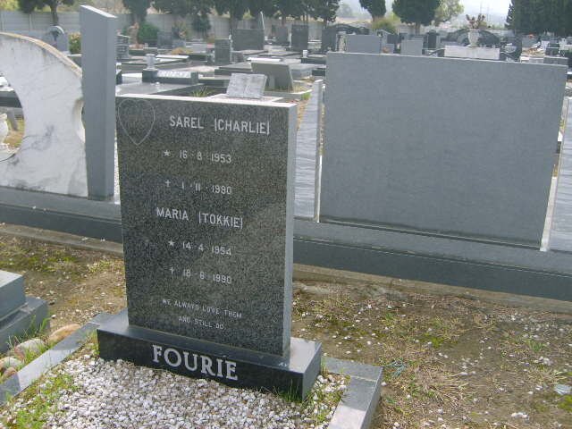 FOURIE Sarel 1953-1980 &amp; Maria 1954-1990