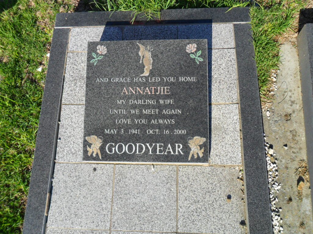 GOODYEAR Annatjie 1941-2000