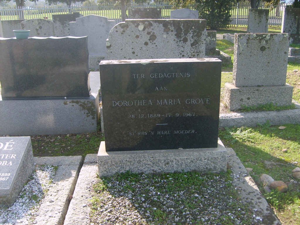 GROVE Dorothea Maria 1889-1967
