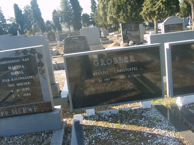 GROBLER Wentzel Christoffel 1913-1975