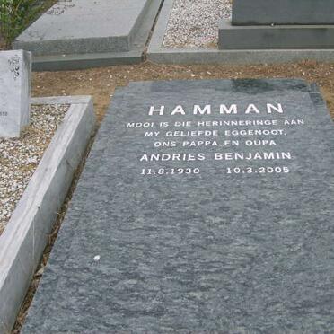 HAMMAN Andries Benjamin 1930-2005