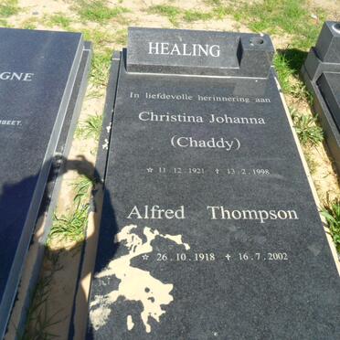 HEALING Alfred Thompson 1918-2002 &amp; Christina Johanna 1921-1998