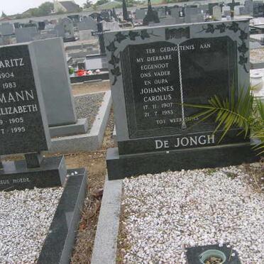 JONGH Johannes Carolus, de 1907-1983