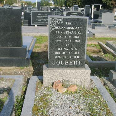 JOUBERT Christiaan G. 1893-1972 &amp; Maria S.G. 1906-1980