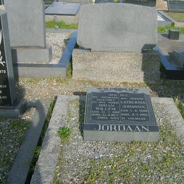 JORDAAN Johan Willem 1901-1971 &amp; Catherina Johanna 1898-1985