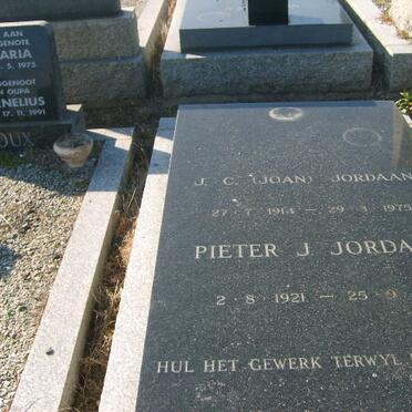 JORDAAN J.C. 1914-1975 &amp; Pieter J. 1921-1981