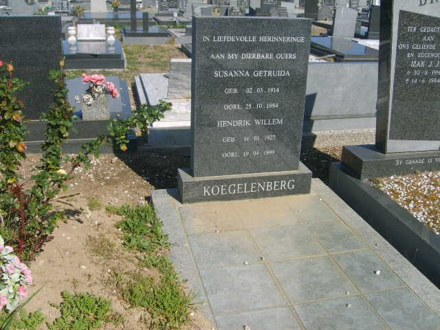 KOEGELENBERG Hendrik Willem 1927-1999 &amp; Susanna Gertruida 1914-1984