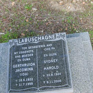LABUSCHAGNE  Sydney harold 1924-2006 &amp; Gertruida Jacomina 1922-1999