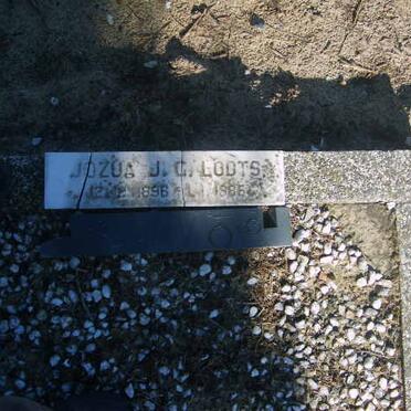 LOOTS Jozua J.G. 1896-1986