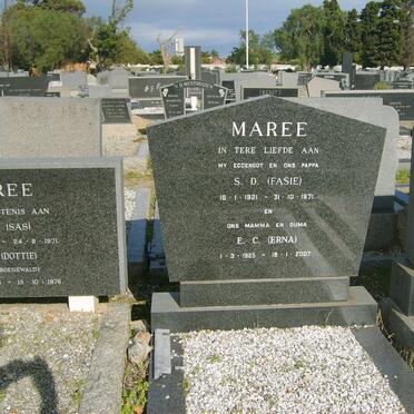MAREE S.D. 1921-1971 &amp; E.C.  1925-2007