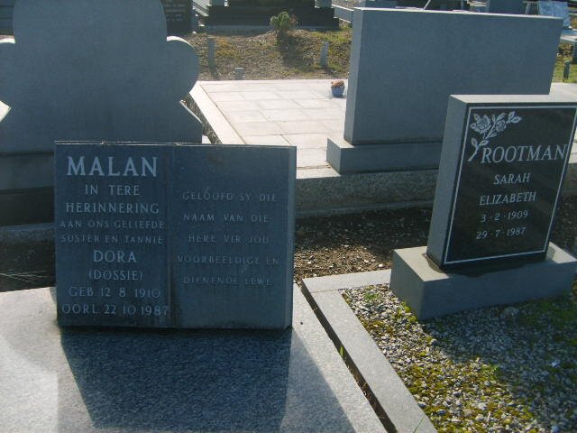 MALAN Dora 1910-1987