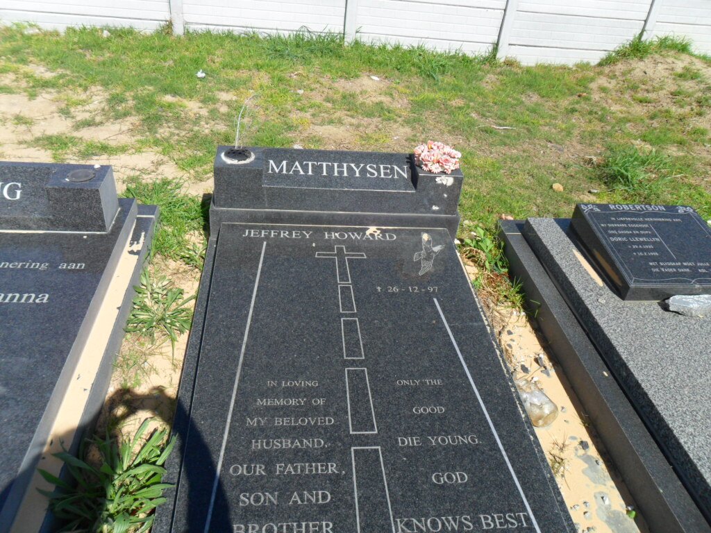 MATTHYSEN Jeffrey Howard 1960-1997