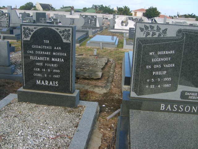 MARAIS Elizabeth Maria nee FOURIE 1899-1987