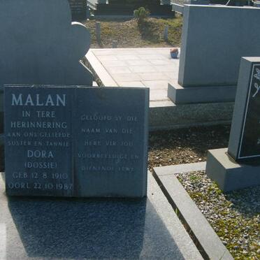 MALAN Dora 1910-1987